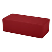Pro Series Upholstered Rectangle Ottoman 12" Height - Crimson