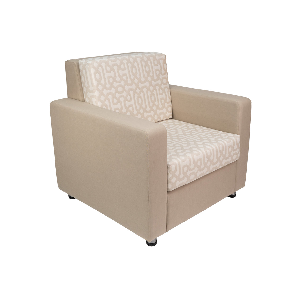 Outdoor Chair with Sunbrella - Fretwork Flax/Spectrum Sand