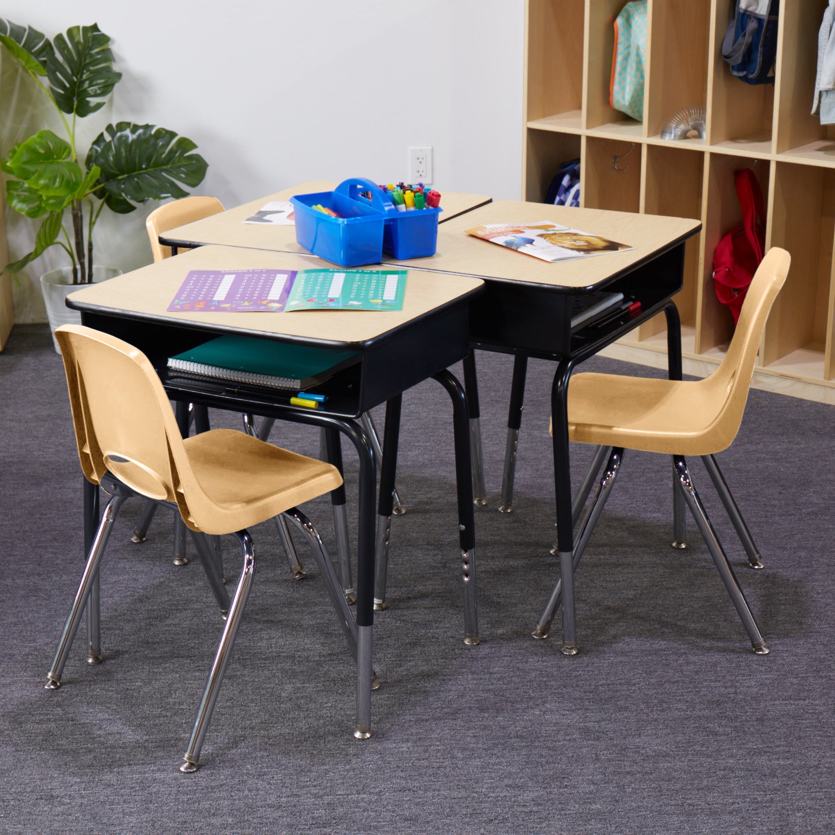 16" Stack Chair with Swivel Glides - Sand