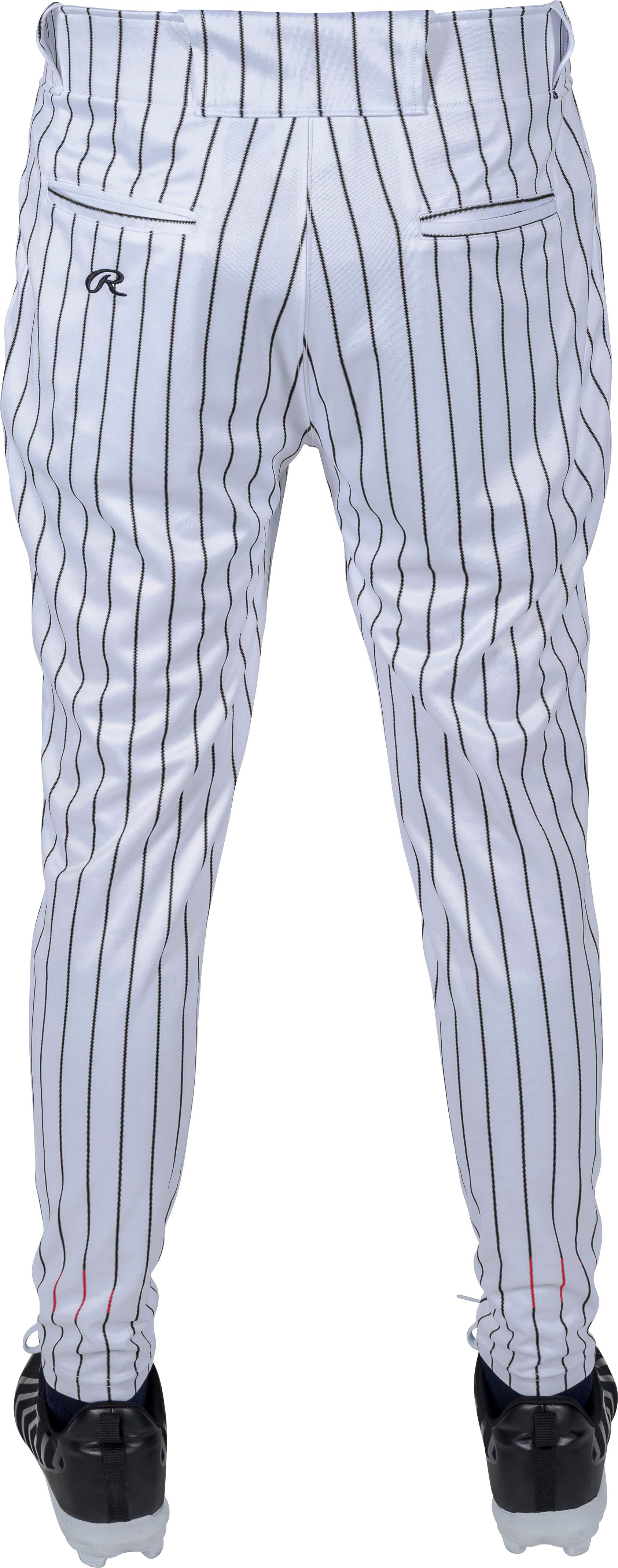 Rawlings Adult Plated Pro Taper Fit Pant With Sublimated Pro Stripe - Small - White/Black