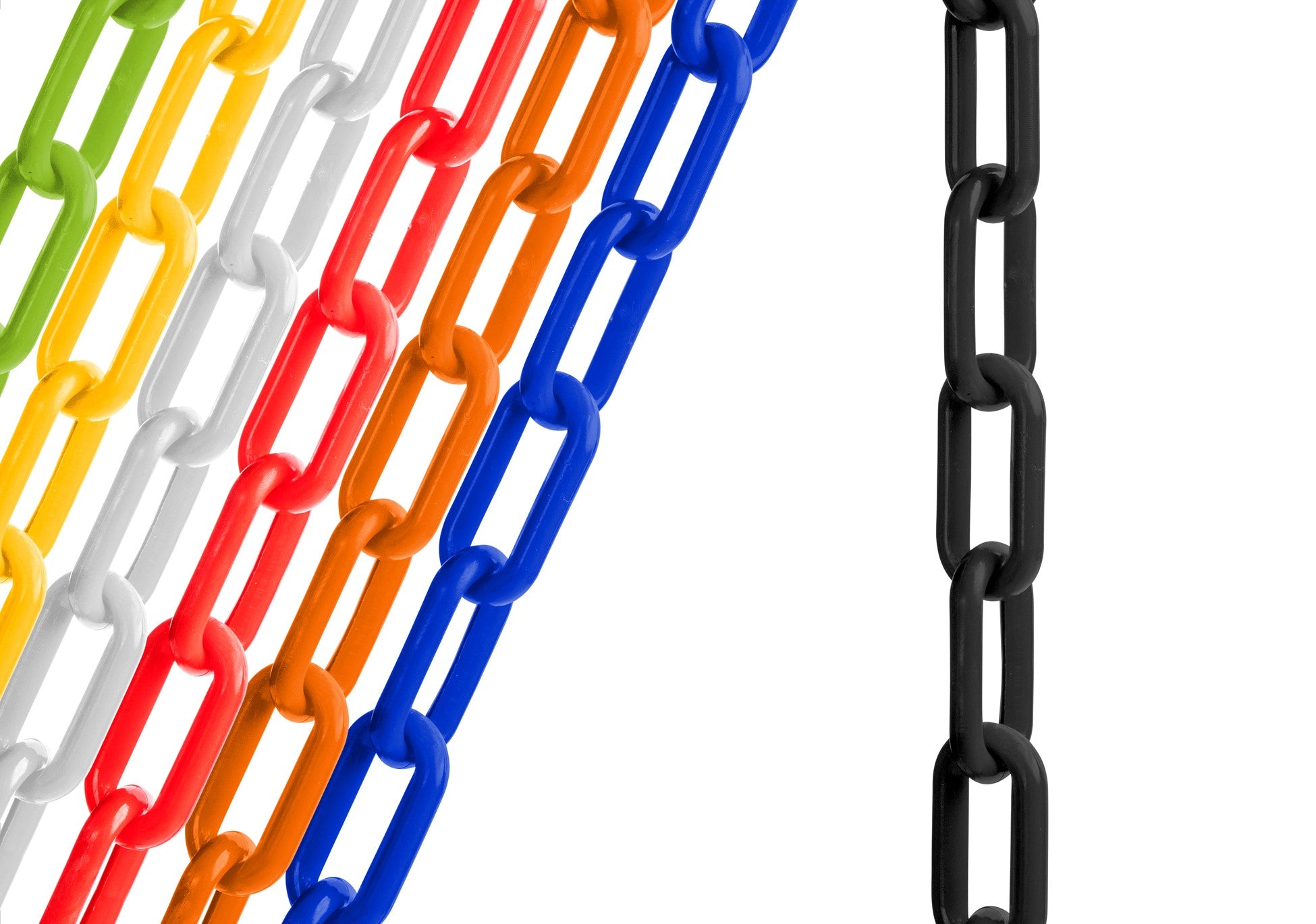 2" Plastic Chain ‐ Black ‐ 500ft box