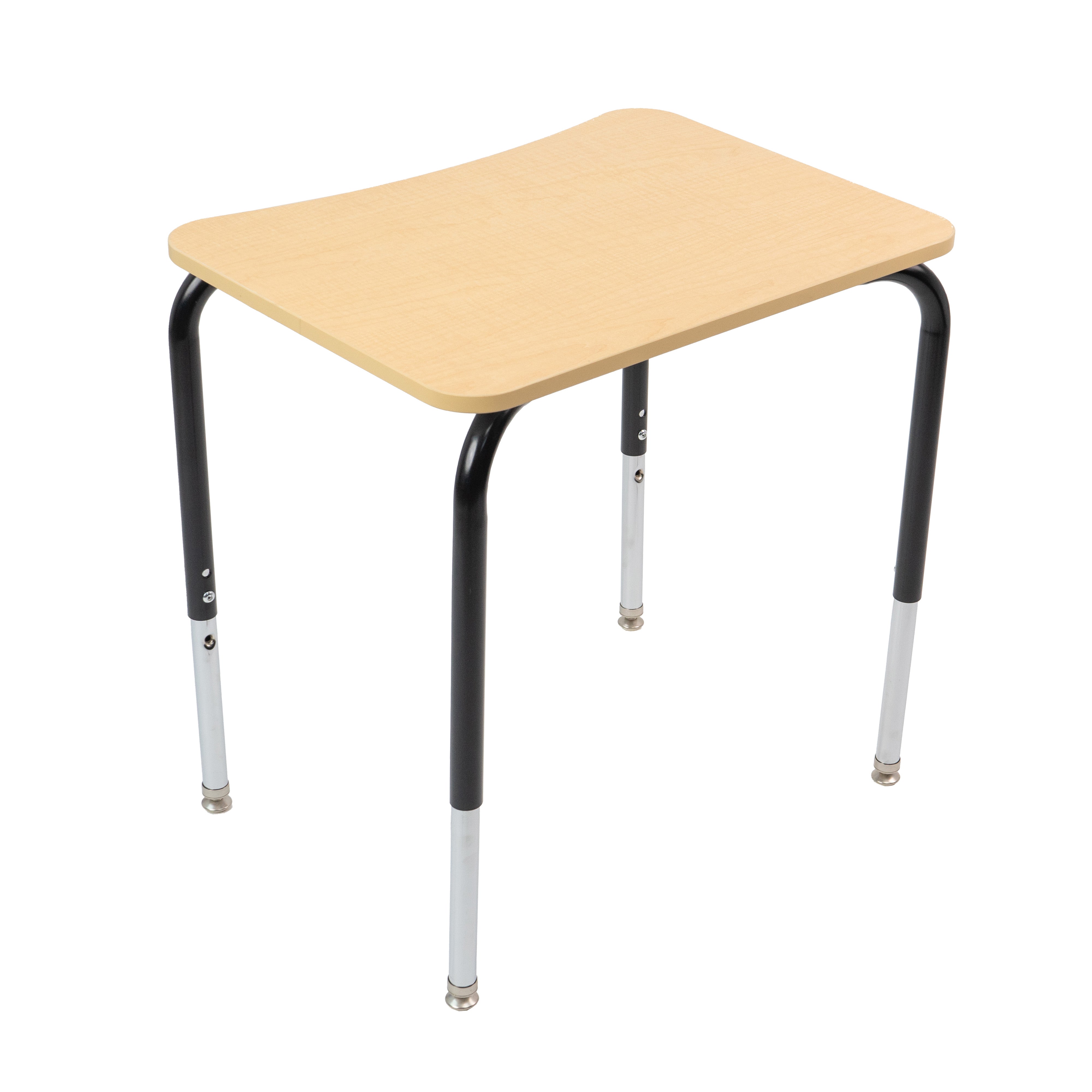 18" x 24" Belly Curve Open Front Desk, 2-pack - Maple/Maple/Black