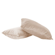 12" x 20" Rectangle Lumbar Microfiber Pillow with Piping, 2-Piece - Beige