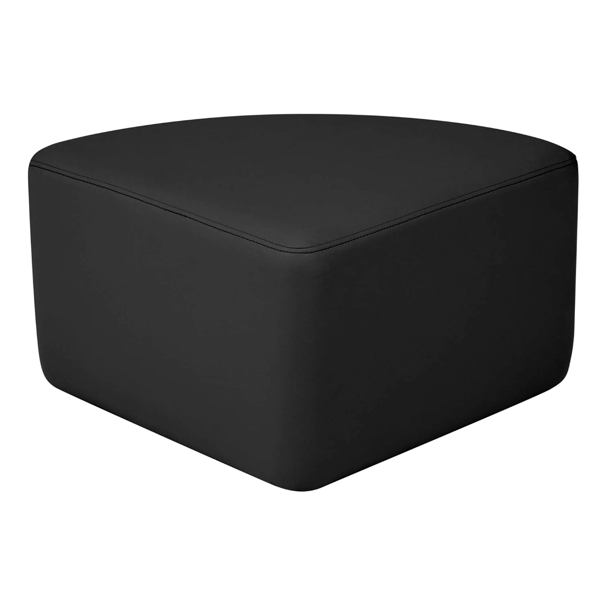 Pro Series Upholstered Pie Ottoman 12" Height - Black