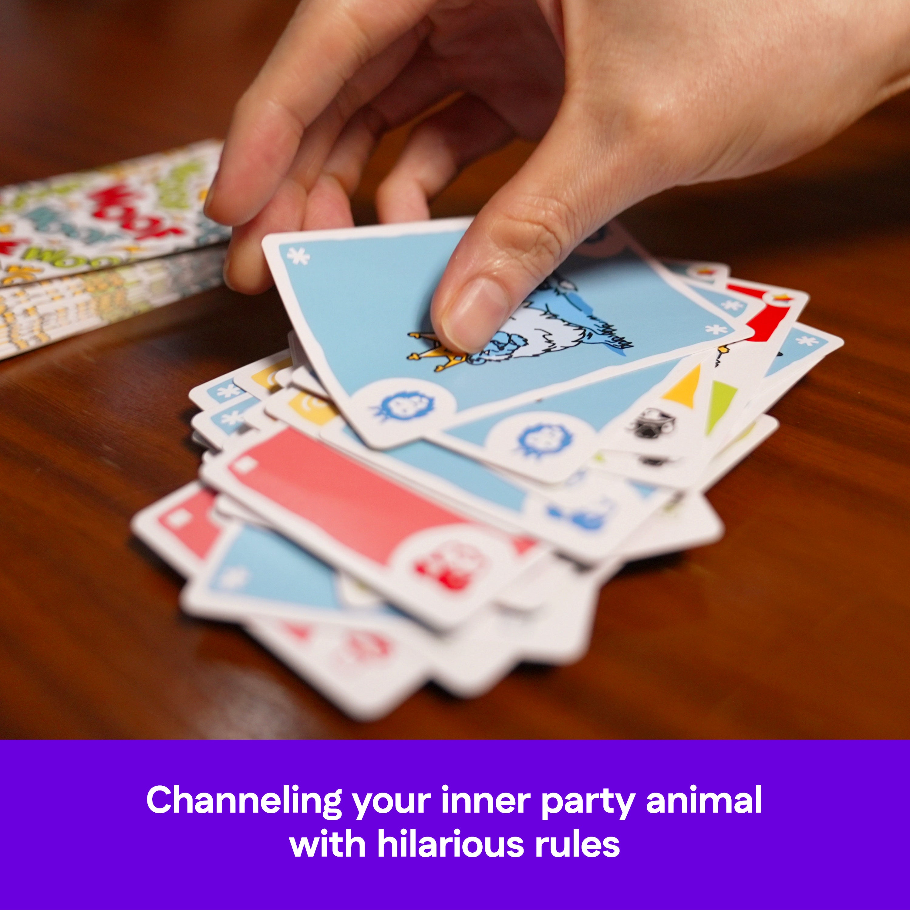 Spin Master Games, Woof Woof Woof: A Fast-Paced Classic Matching Card Game Battle Featuring Hilarious Animal Sounds , Fun Activity for Teens, Adults & Family Game Night, 2-8 Players, for Ages 7 & Up