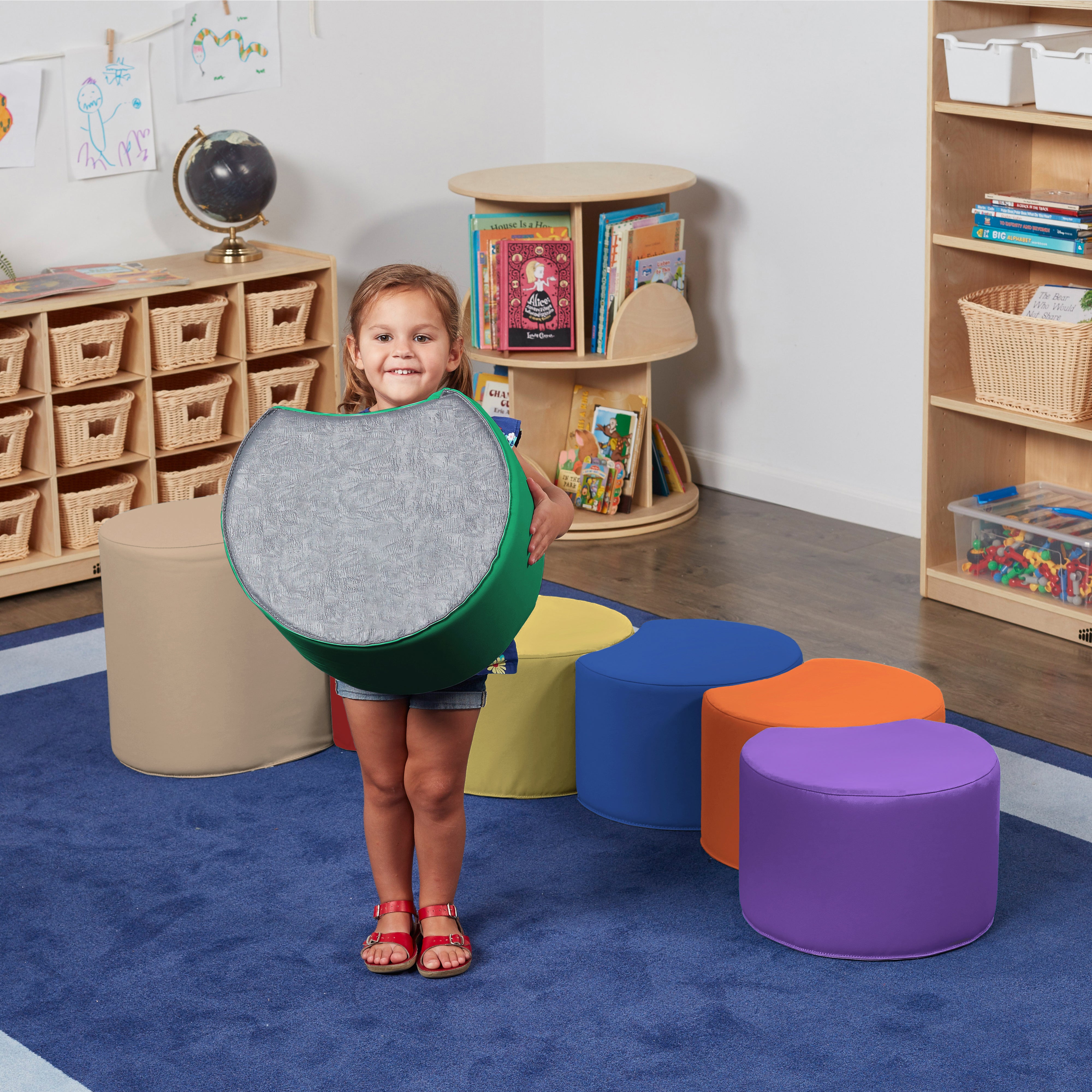 SoftScape Crescent Seating Set, 7-Piece - Assorted