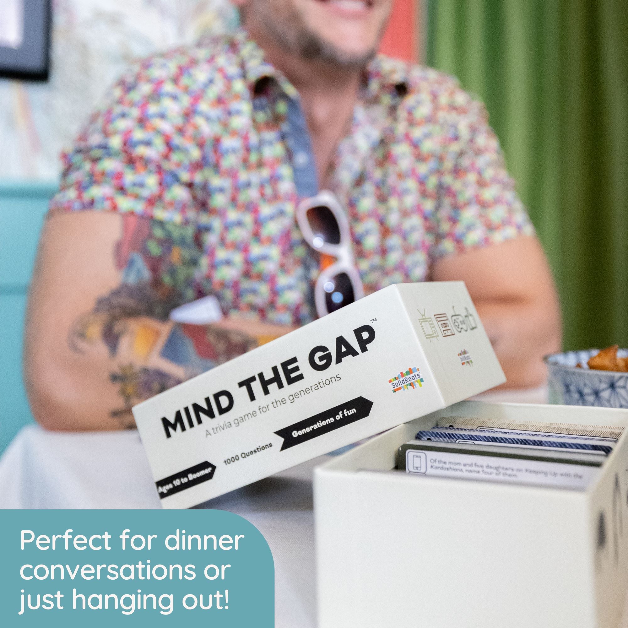 Spin Master Games, Mind the Gap Just the Questions, Expansion Pack With 1000 New questions For All Generations + 50 New Challenge Cards