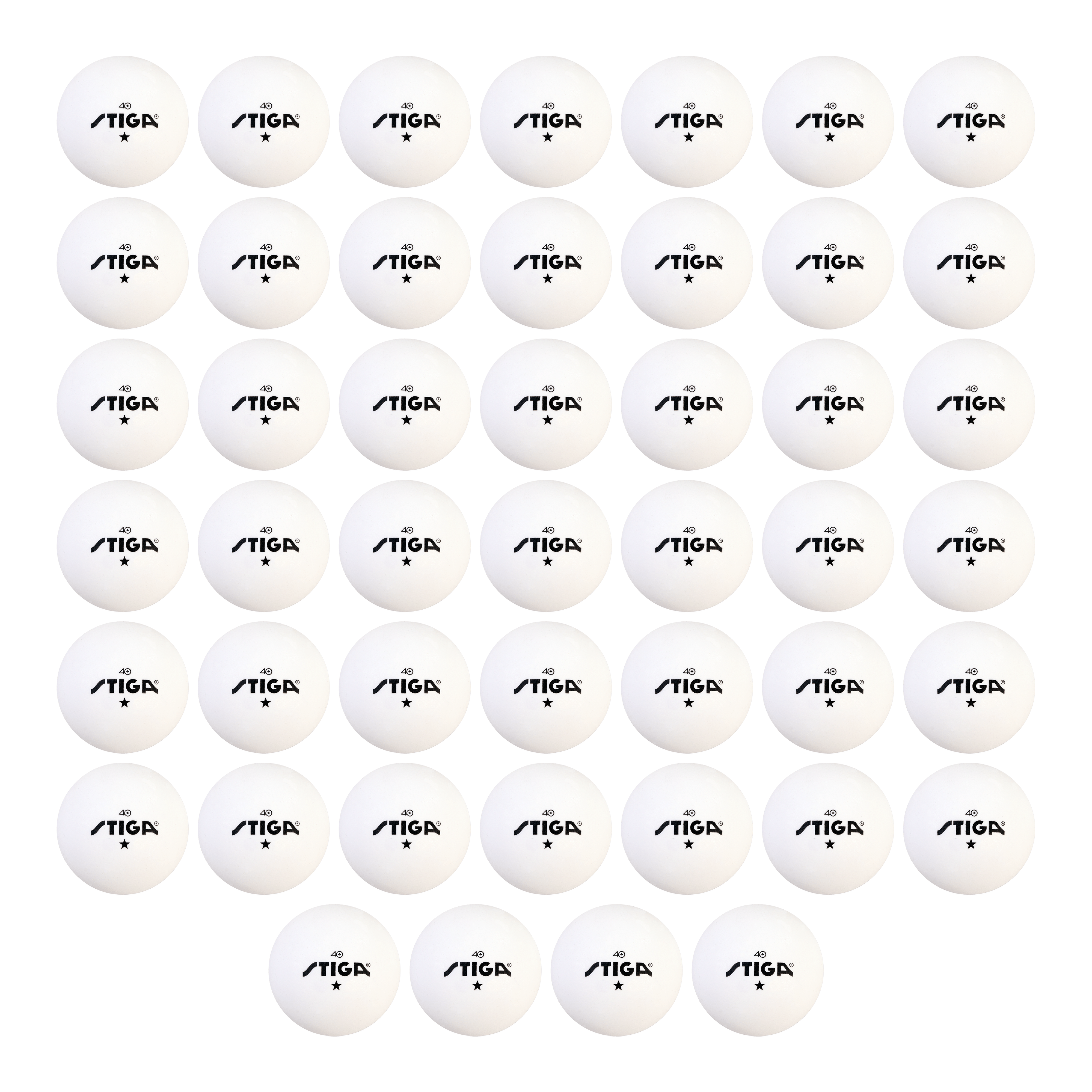 STIGA 1-Star White Balls (46-Pack)