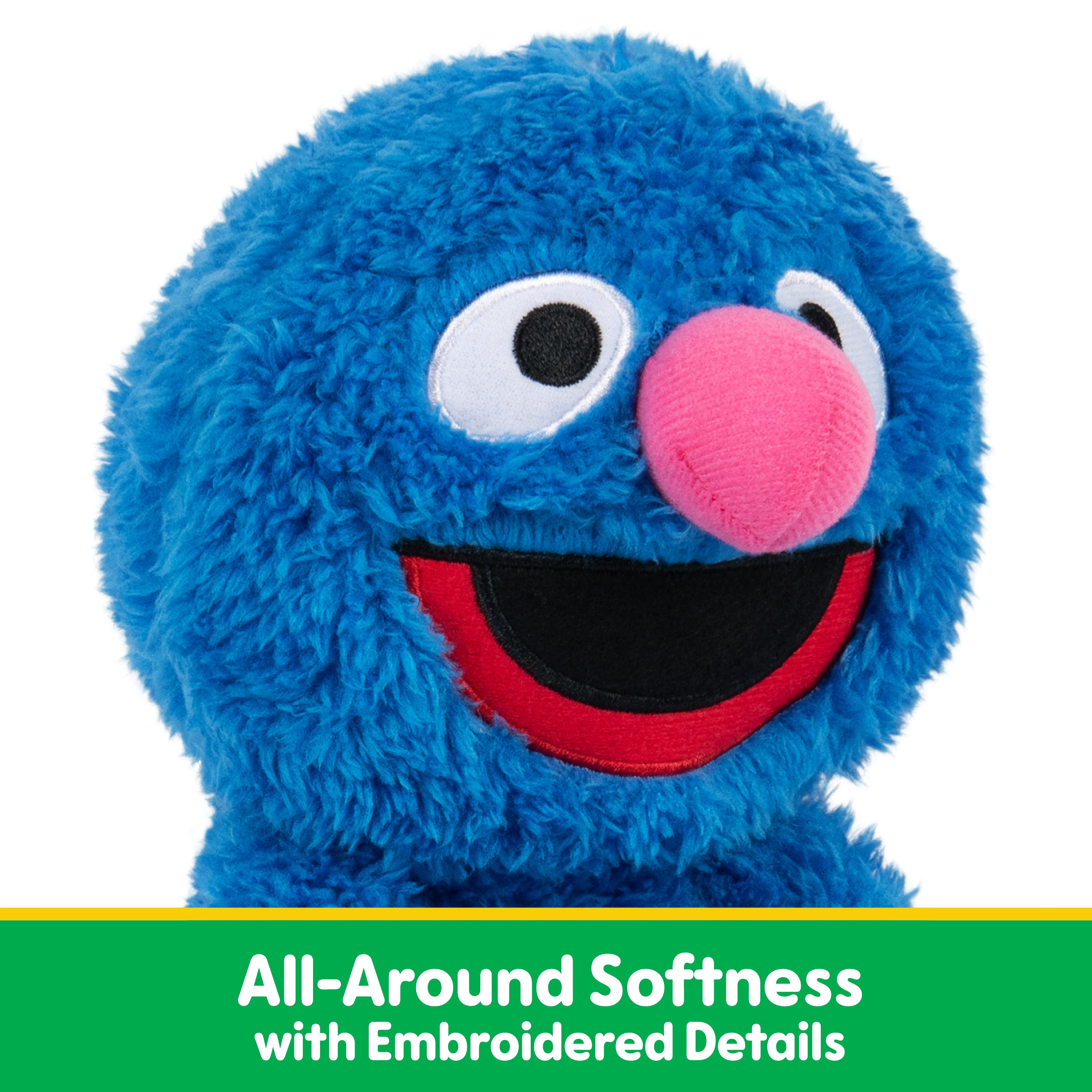 GUND Sesame Street Official Grover Take Along Buddy Plush, Premium Plush Toy for Ages 1 & Up, Blue, 13”