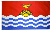Kiribata Flag 2x3 ft. Nylon SolarGuard Nyl-Glo 100% Made in USA to Official United Nations Design Specifications.