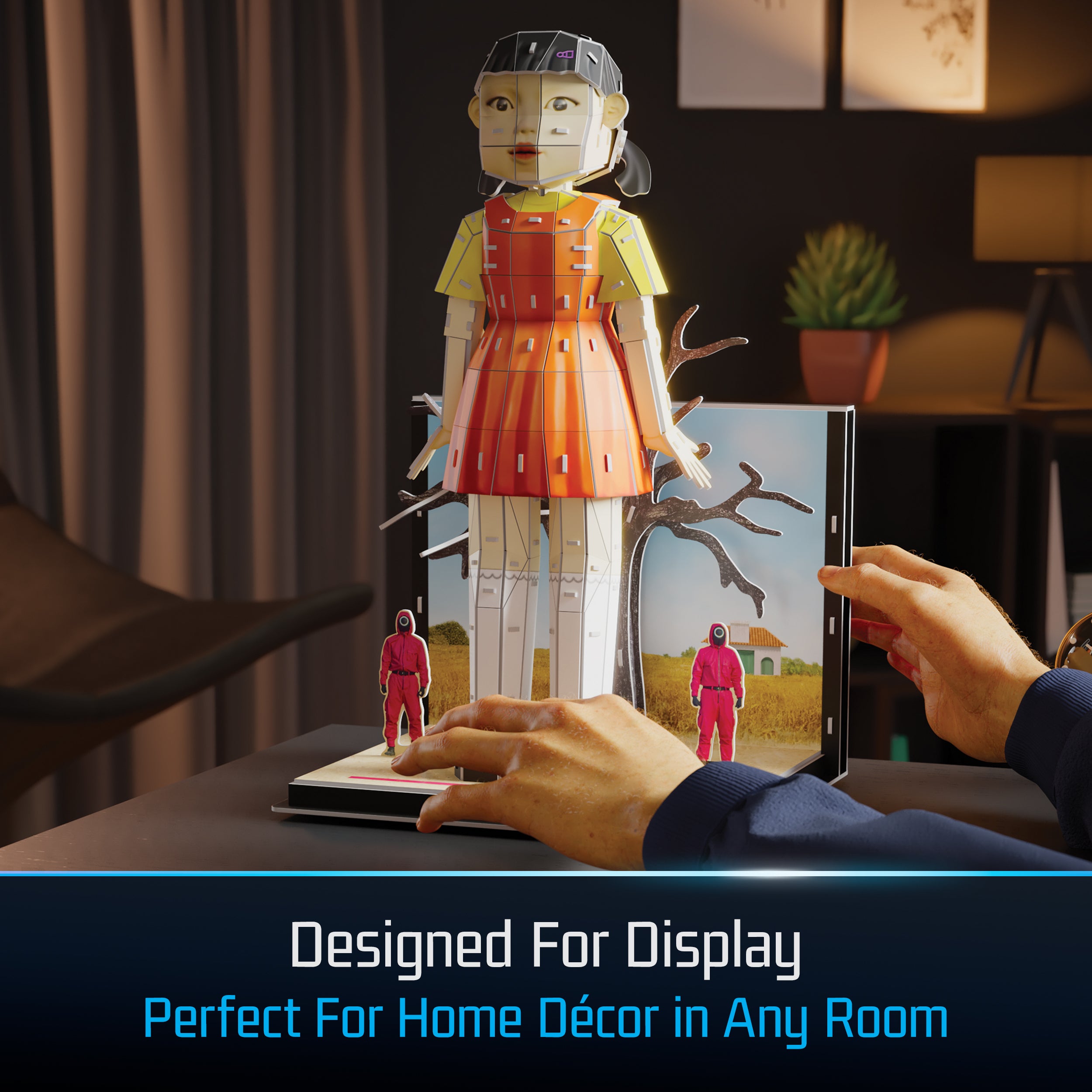 4D Build, Squid Game Young Hee Doll 3D Model Kit, Squid Game Collectibles & Desk Décor, Adult Puzzle, Building Toys, 193 Pieces, 3D Puzzles for Ages 12 & Up
