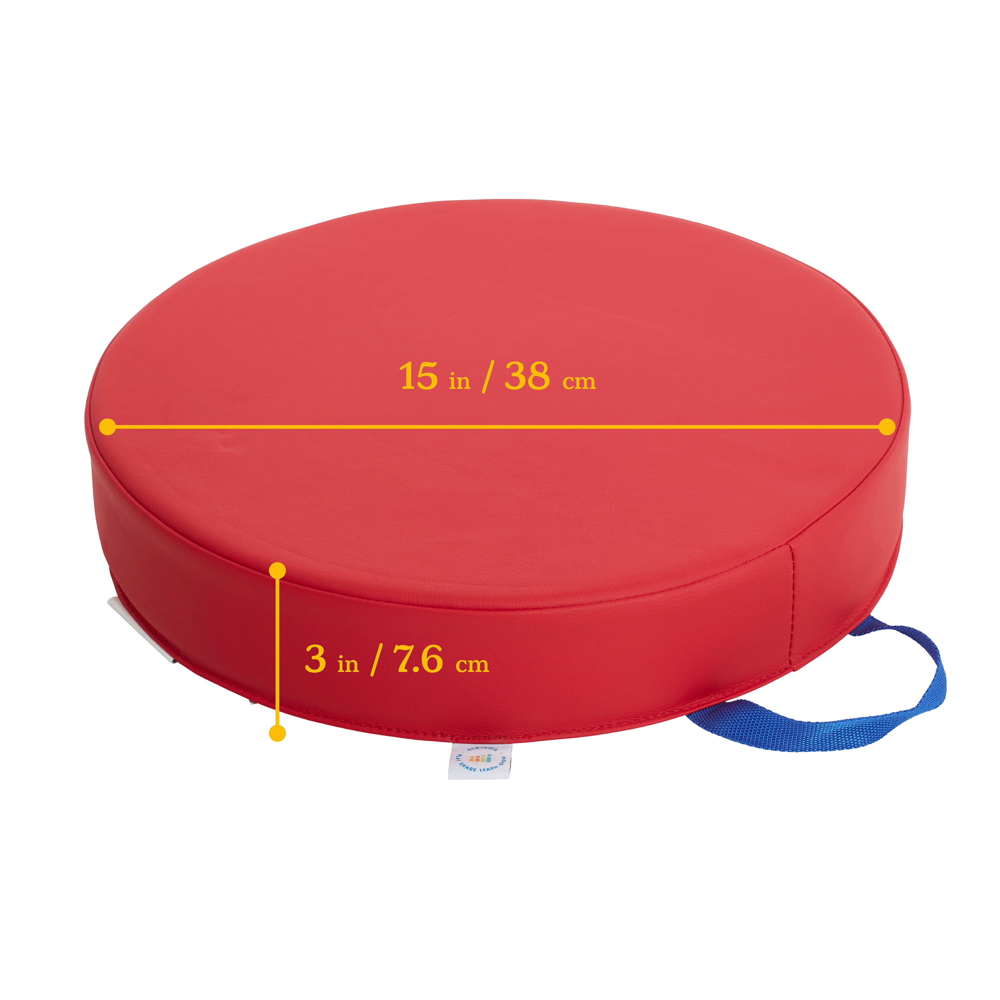 SoftZone Round Carry Me Floor Cushion 4-Piece - Assorted