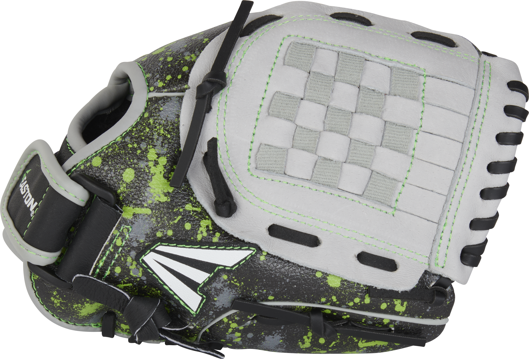 Easton Havoc Series 10-Inch Baseball Glove - Right Hand Thrower - Black/Gray/Optic