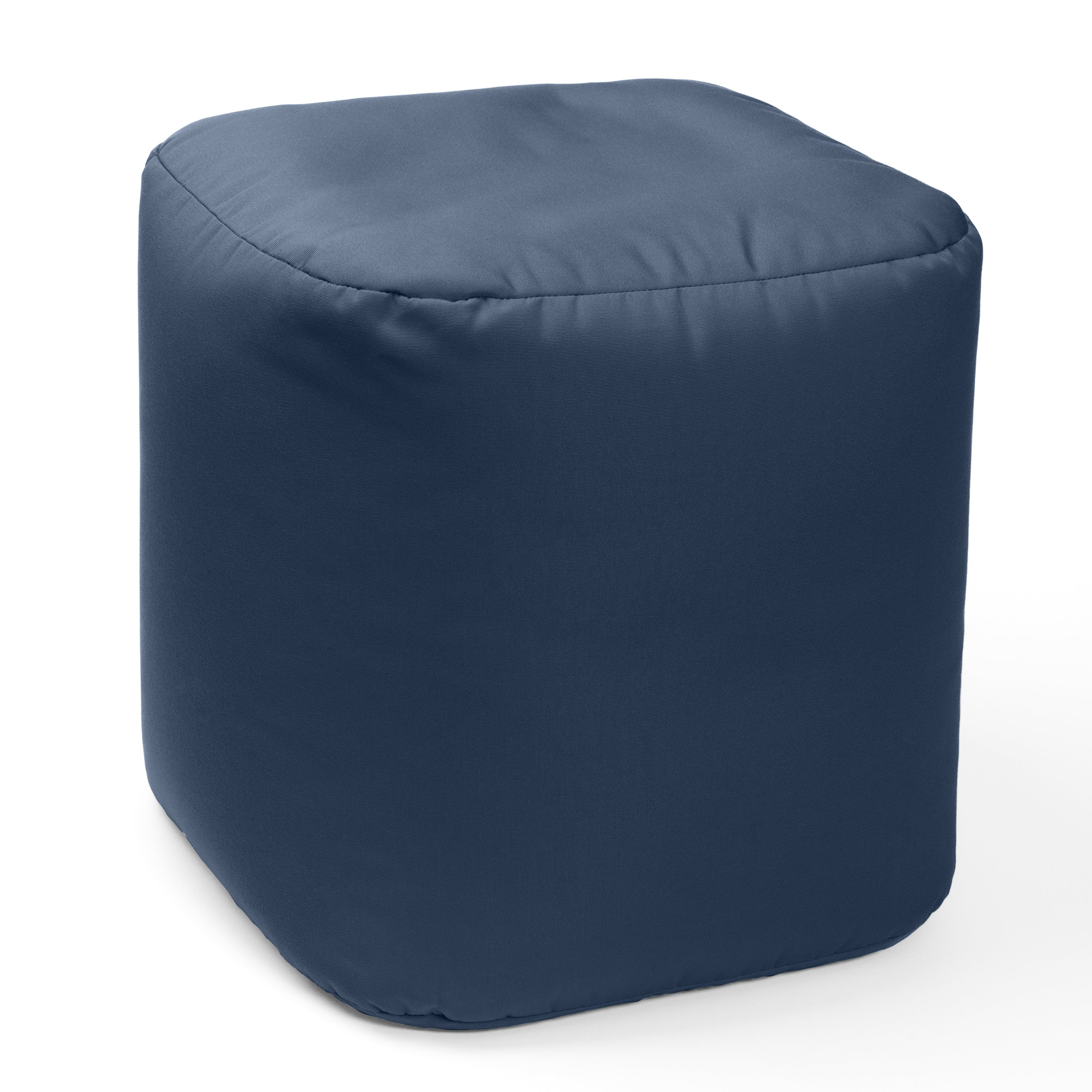 Jaxx Luckie Outdoor Patio Bean Bag Ottoman, Navy