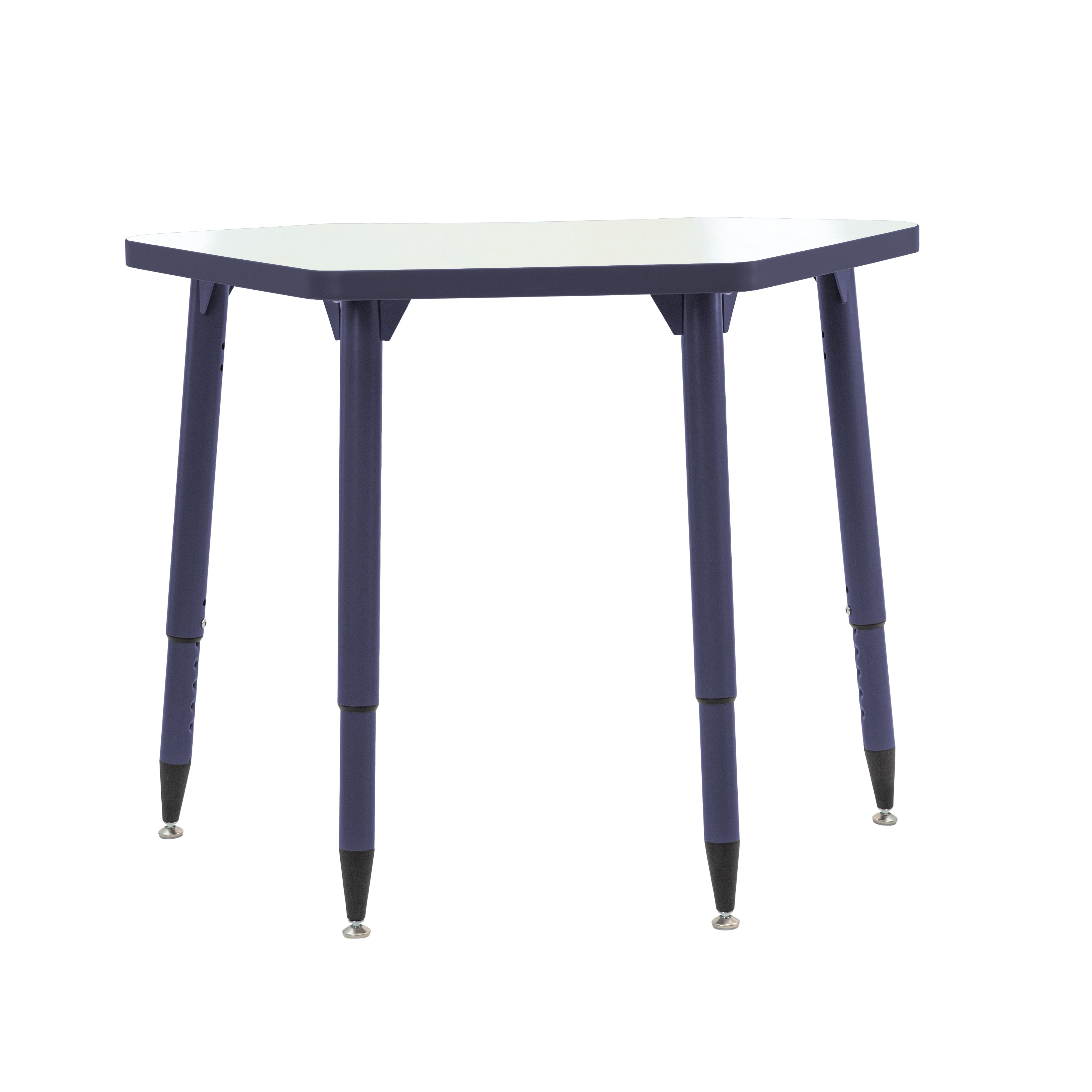 Adapte 24" x 36" Petal Dry-Erase Activity Table with Adjustable Tapered Legs - Whiteboard/Navy