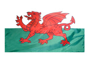 Wales Flag 5x8 ft. Nylon SolarGuard Nyl-Glo 100% Made in USA to Official United Nations Design Specifications.