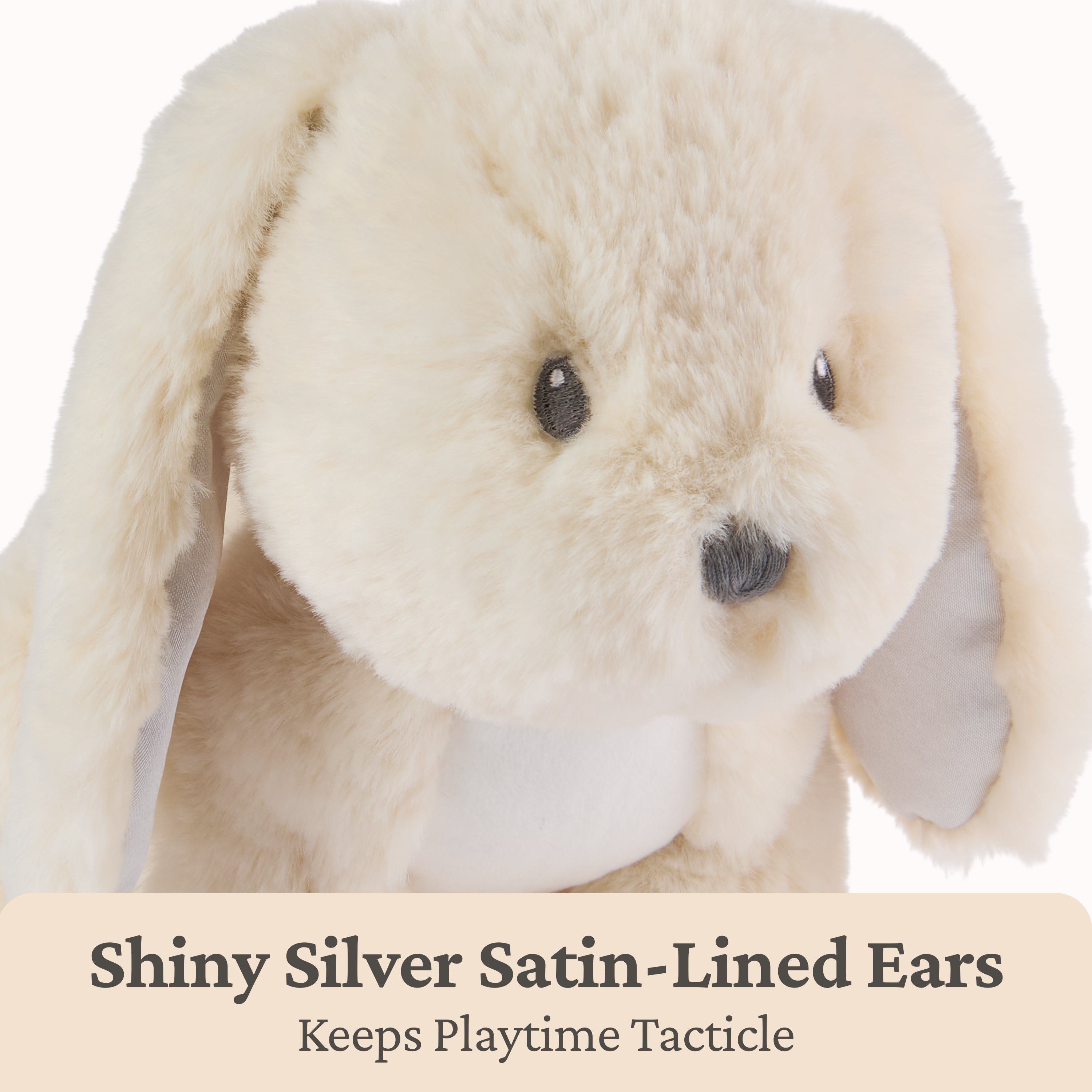 Baby GUND Clover Bunny Plush, Bunny Stuffed Animal for Babies and Toddlers, Cream, 10”
