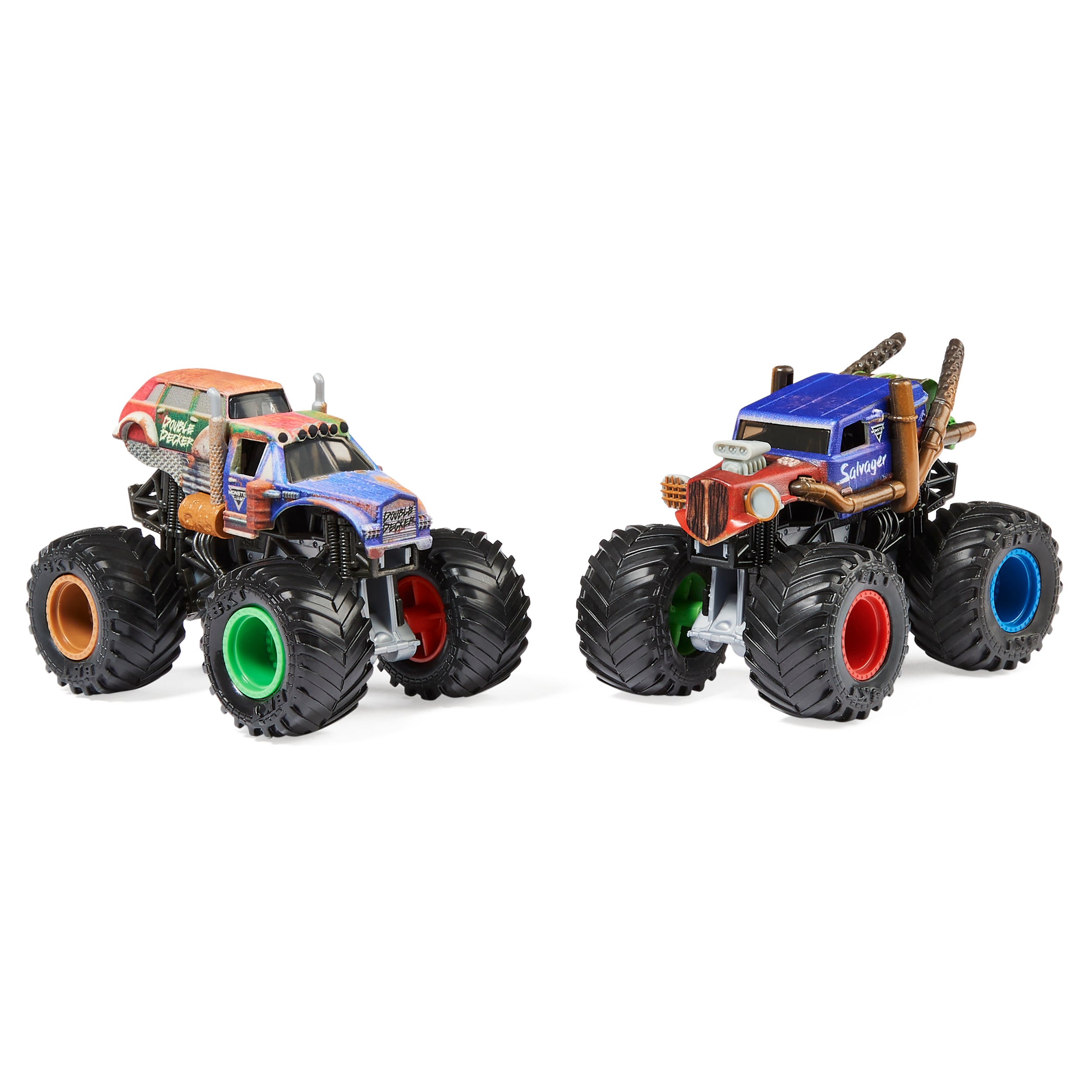 Monster Jam, Official 1:64 Scale Die-Cast Monster Trucks 2-Pack Style May Vary