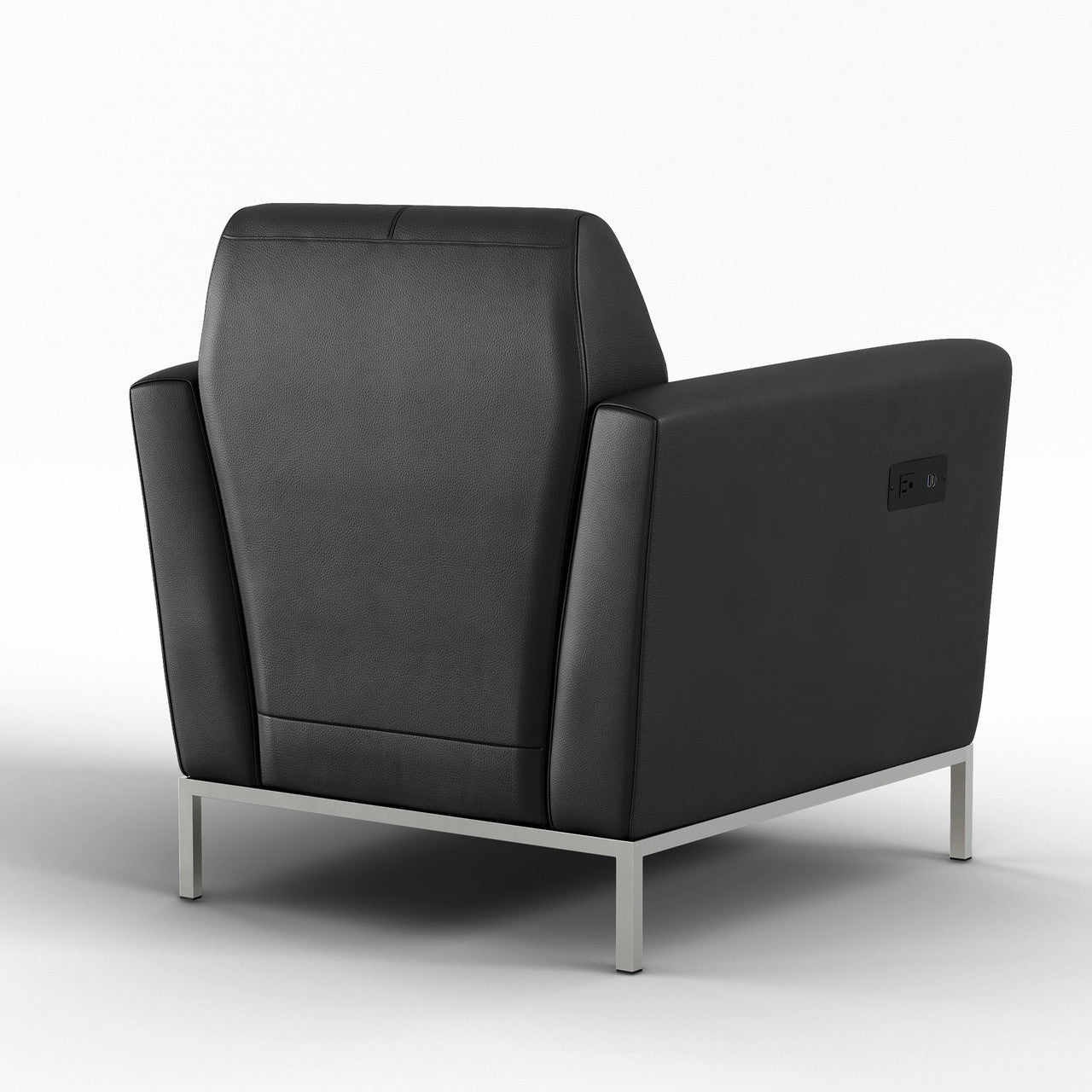 OfficeSource  Parker Club Chair - Black