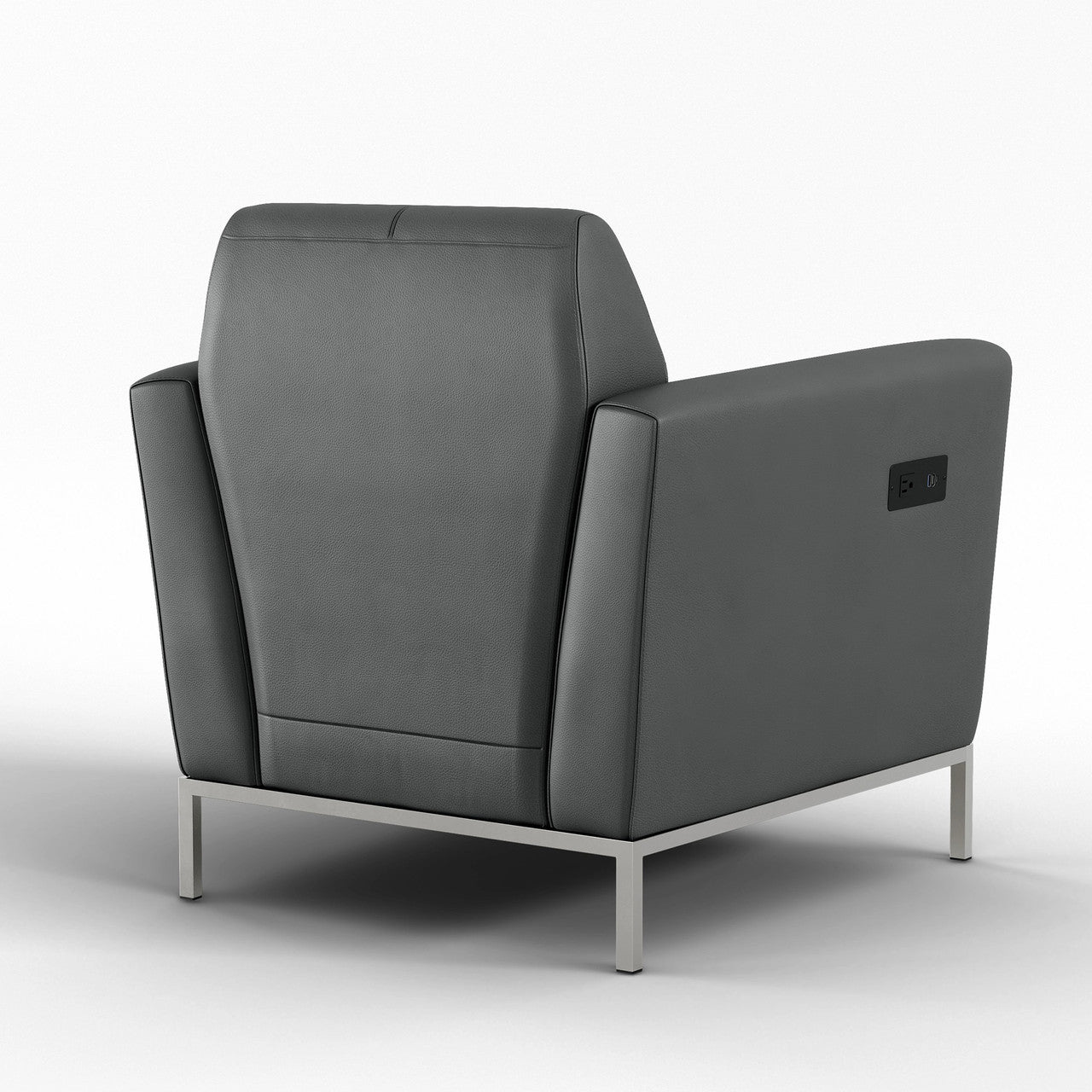OfficeSource  Parker Club Chair - Pewter