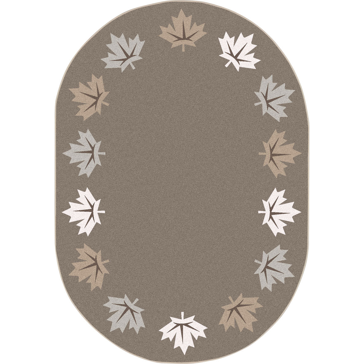 Parliament Hill 7'8" x 10'9" Oval area rug in color Neutral
