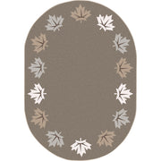 Parliament Hill 7'8" x 10'9" Oval area rug in color Neutral