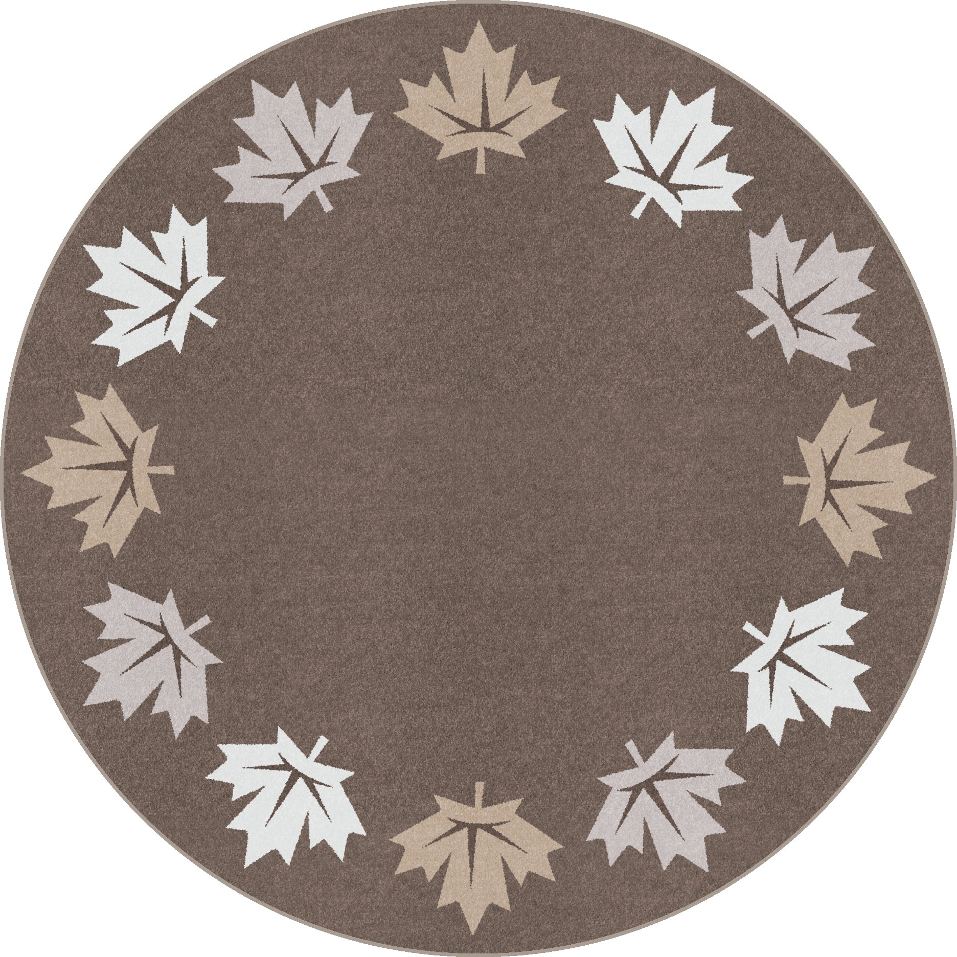 Parliament Hill 7'7" Round area rug in color Neutral
