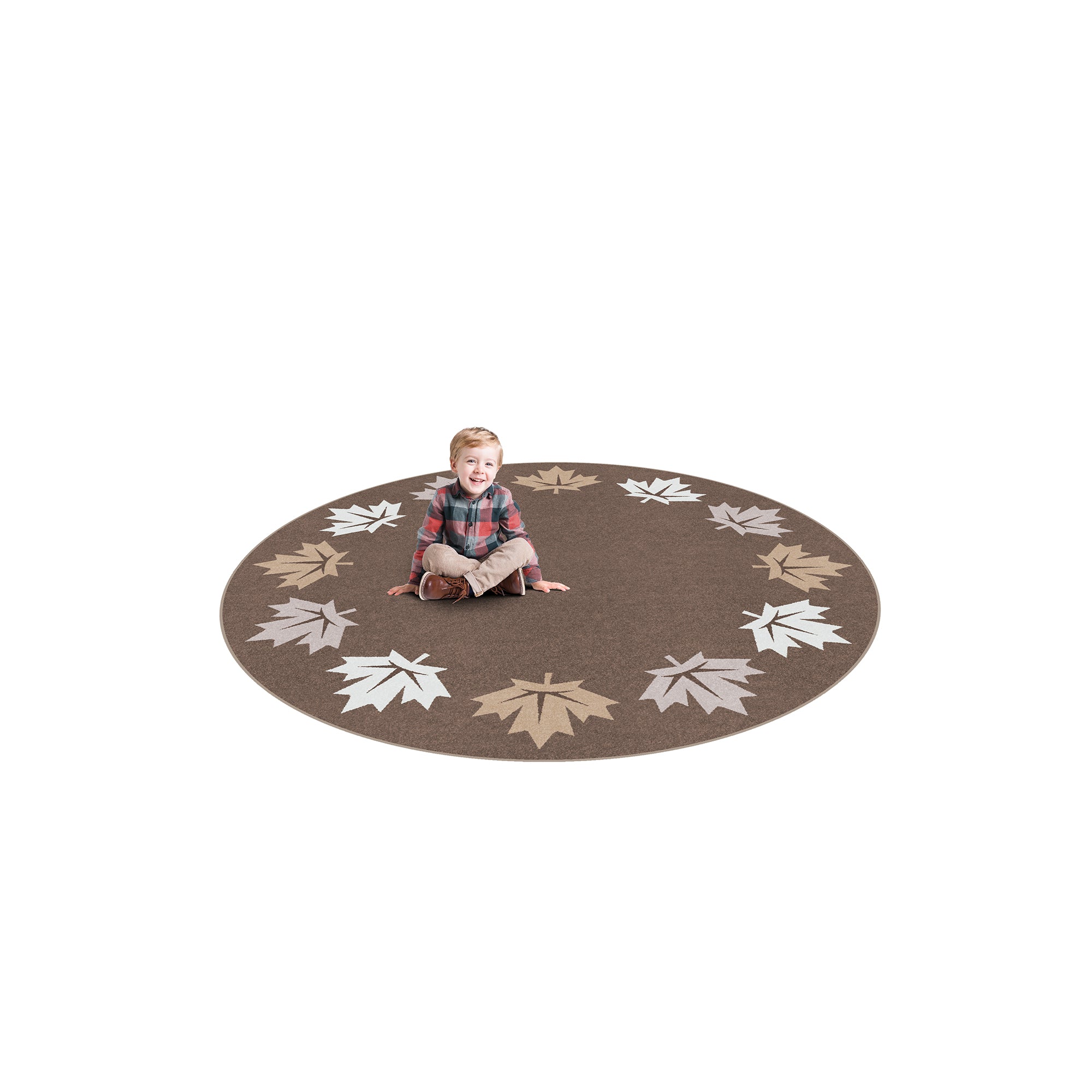 Parliament Hill 7'7" Round area rug in color Neutral
