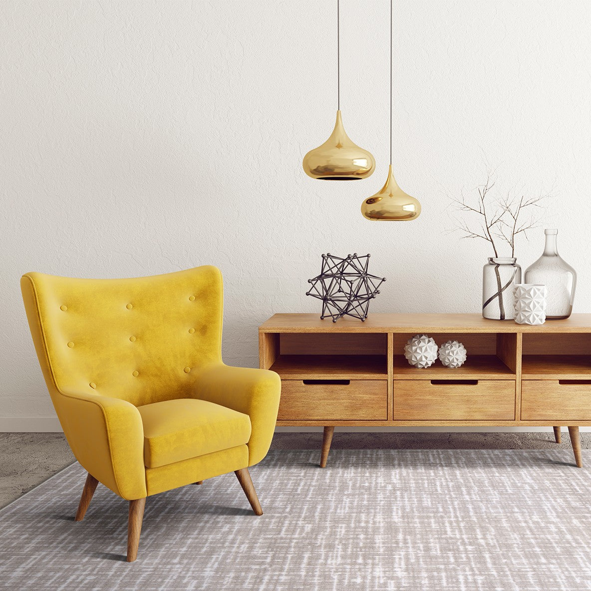 Past Tense 3'10" x 5'4" area rug in color Anchor