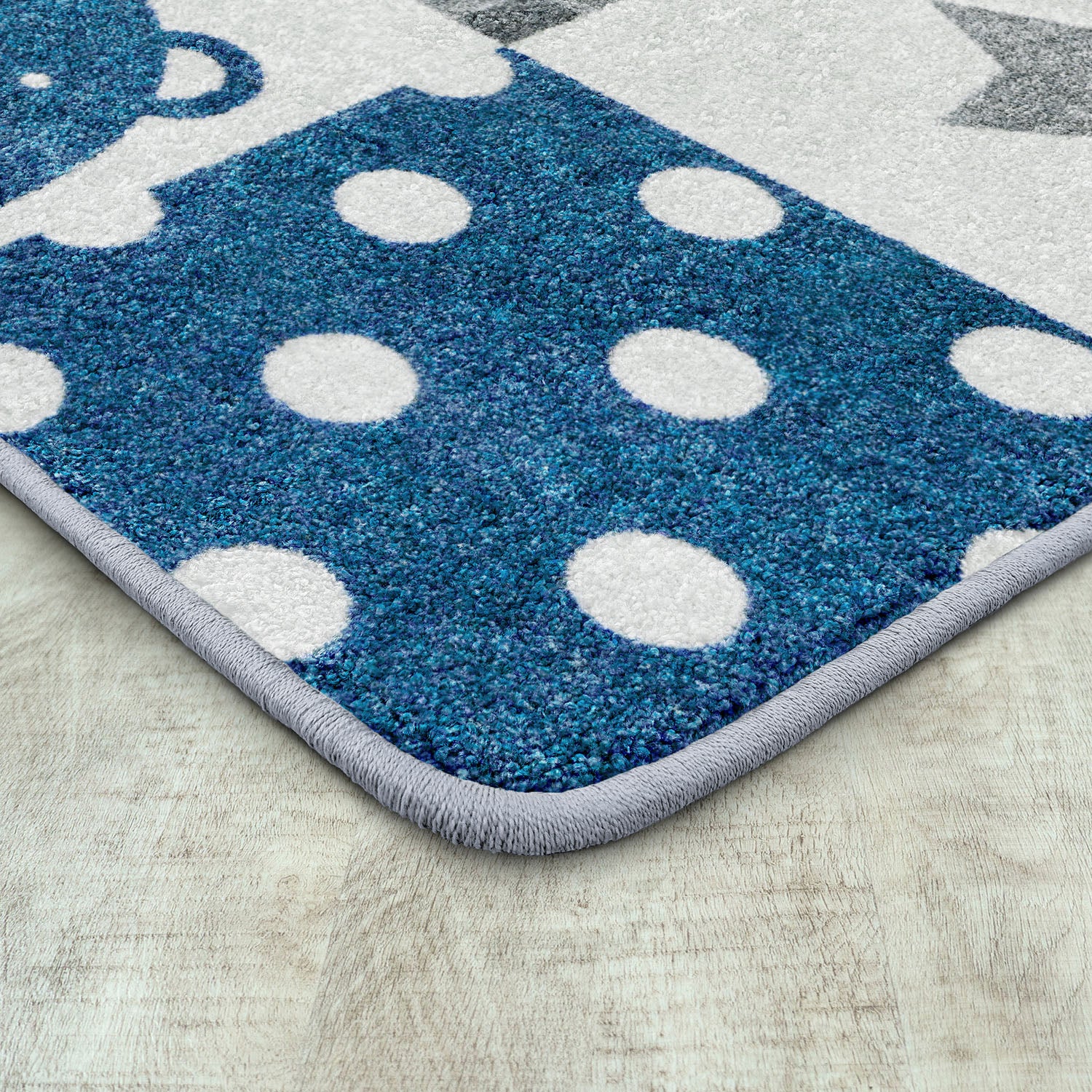 Patchwork Boy 7'8" x 10'9" area rug in color Blue Skies