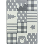 Patchwork Boy 7'8" x 10'9" area rug in color Cloudy