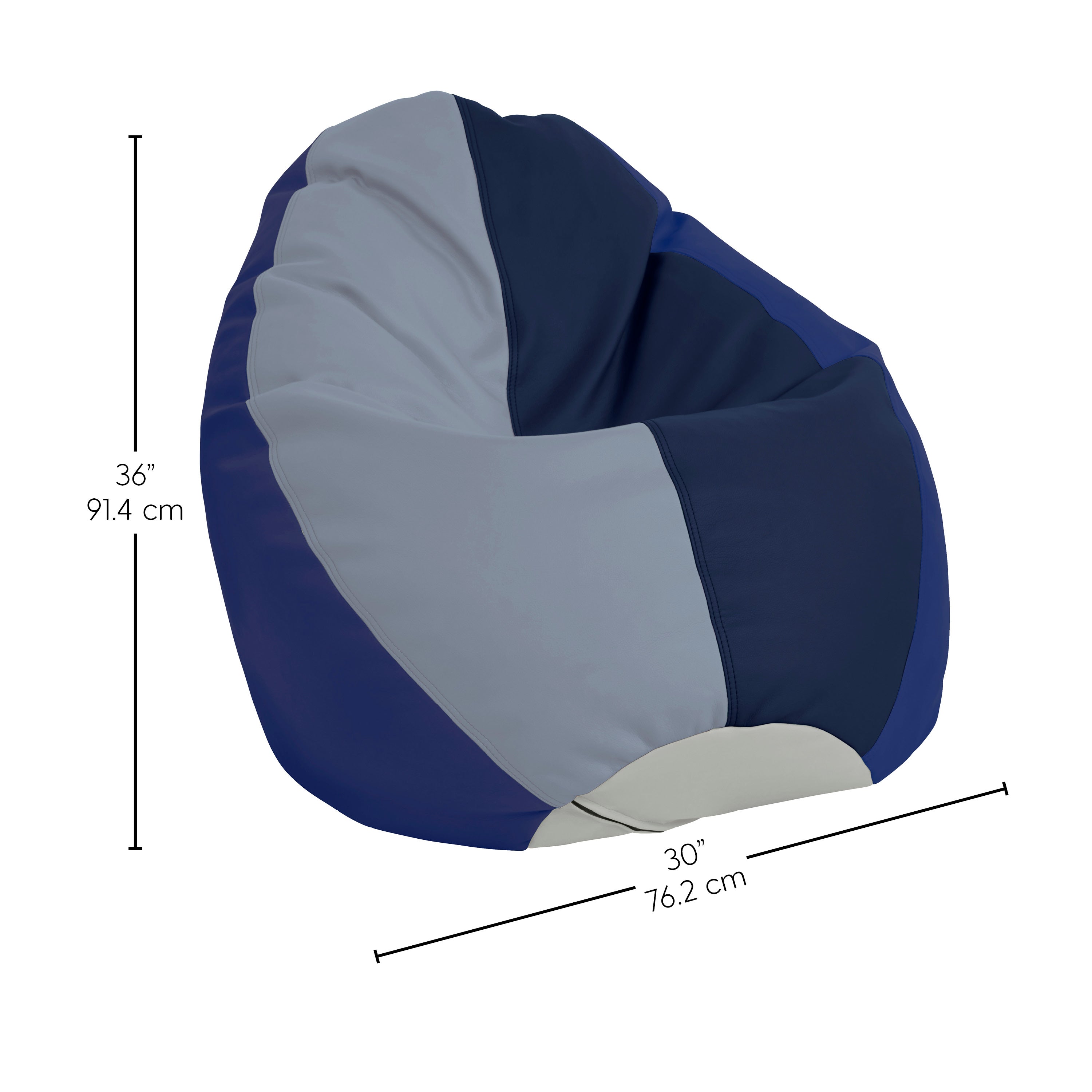 SoftScape Dew Drop Bean Bag - Navy/Powder Blue