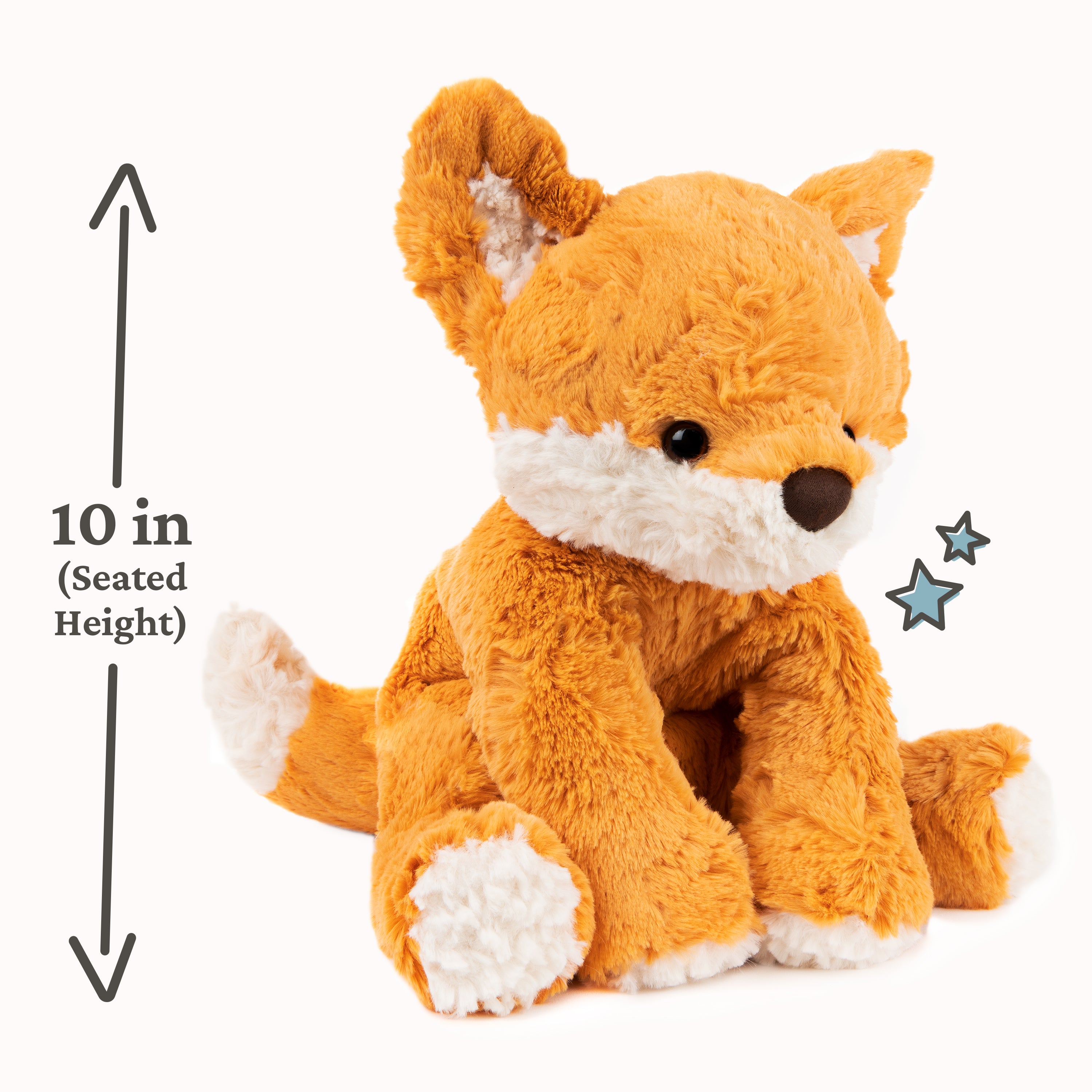 GUND Cozys Collection Fox Stuffed Animal Plush Toy for Ages 1 and Up, Orange, 10”