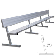 Player Bench with Seat Back - 21 ft. - Portable