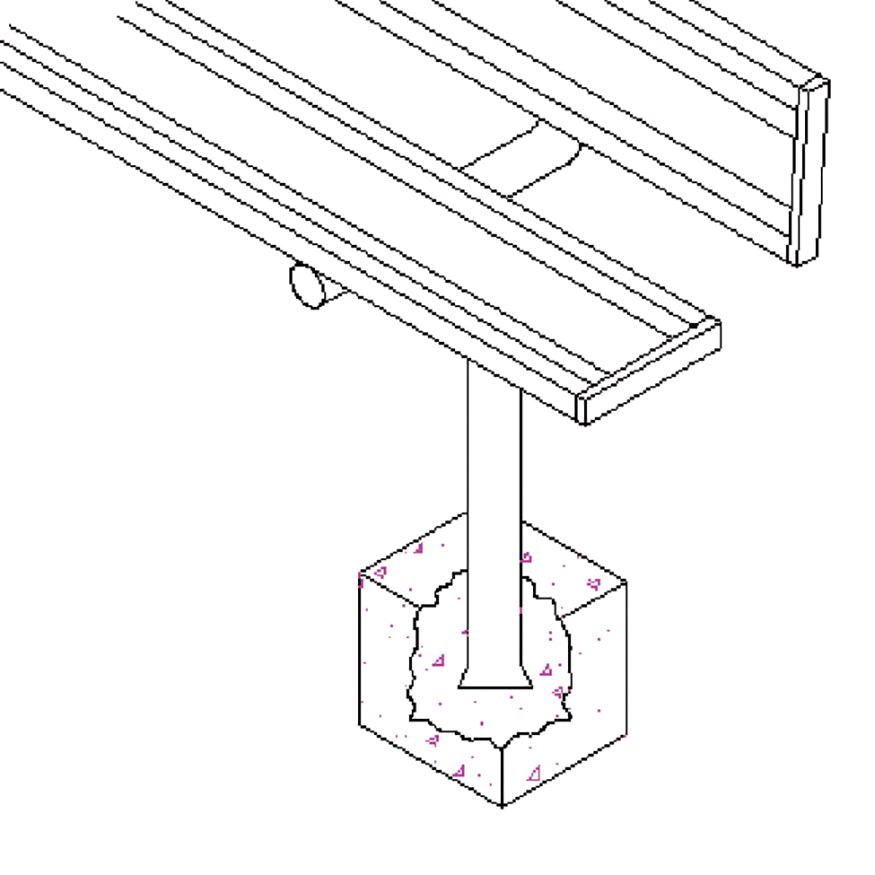 Player Bench with Seat Back - 21 ft. - In-Ground
