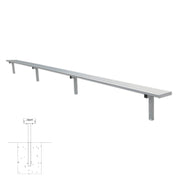 Player Bench - 21 ft. - In-Ground