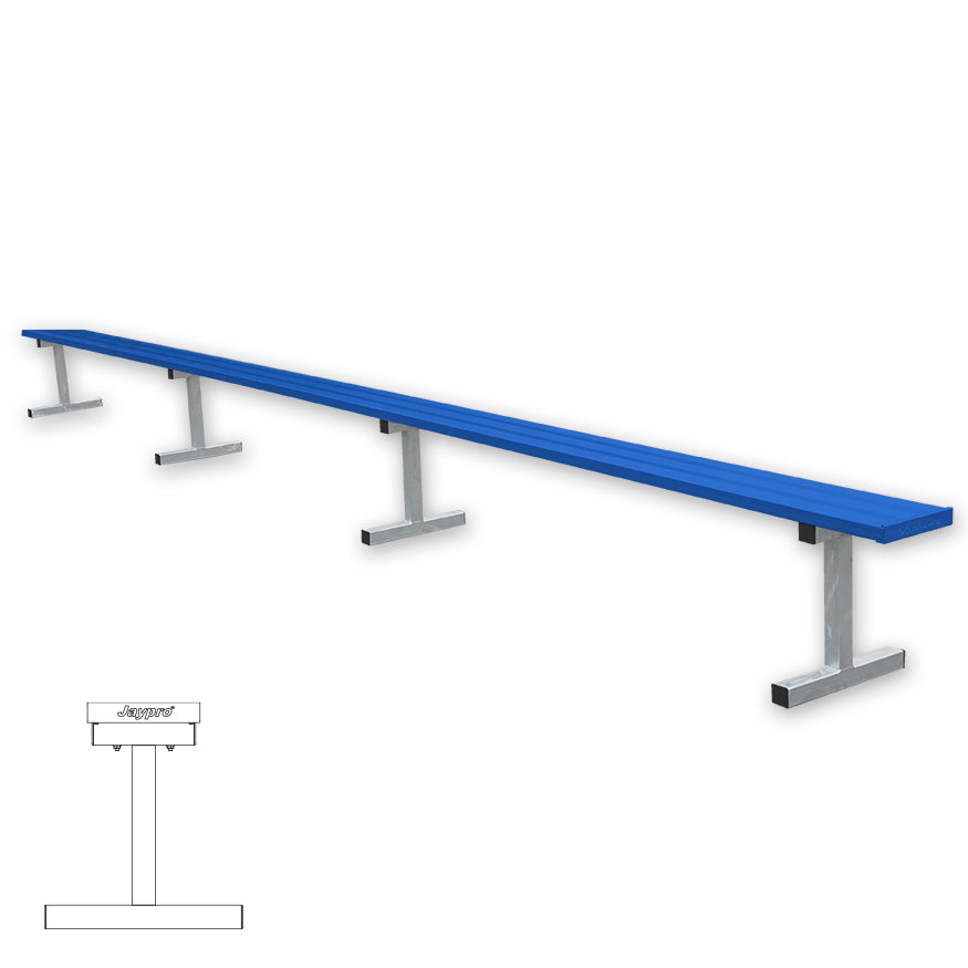 Player Bench - 21 ft. - Portable  (Powder Coated)