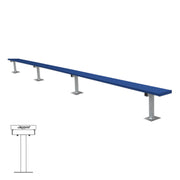 Player Bench - 21 ft. - Surface Mount  (Powder Coated)