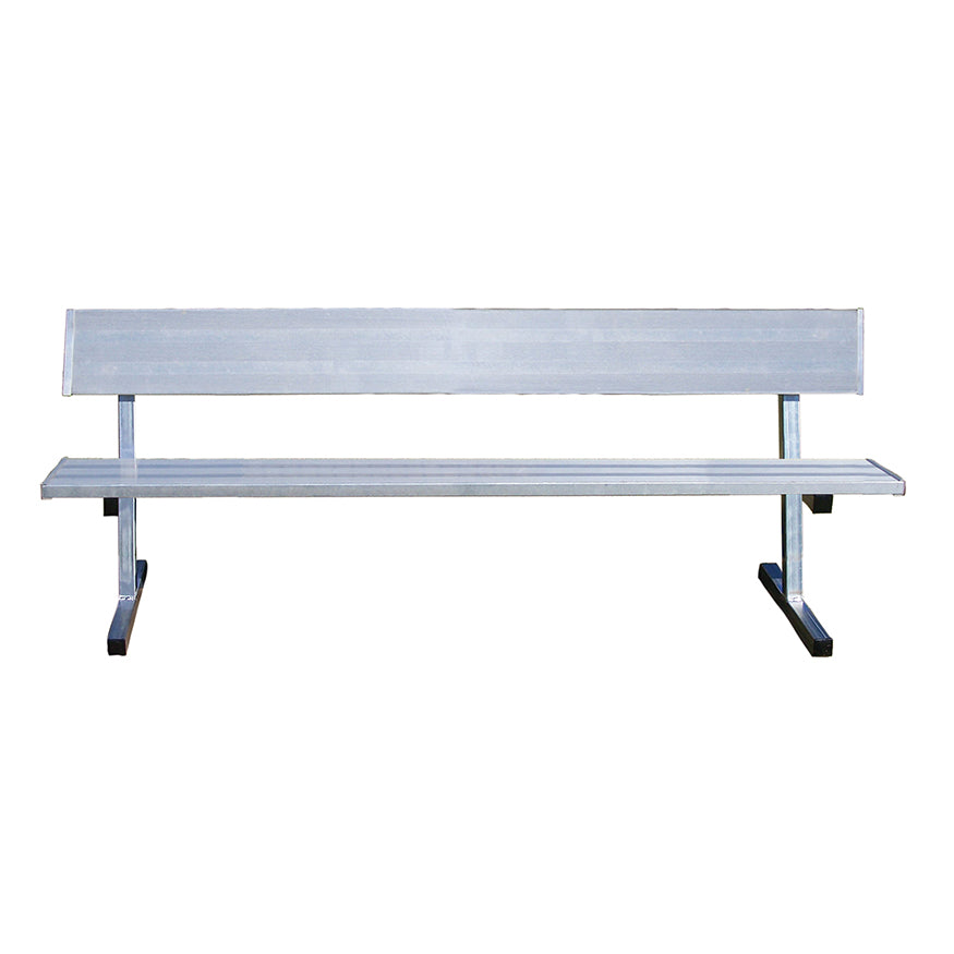 Player Bench with Seat Back - 7-1/2 ft. - Portable