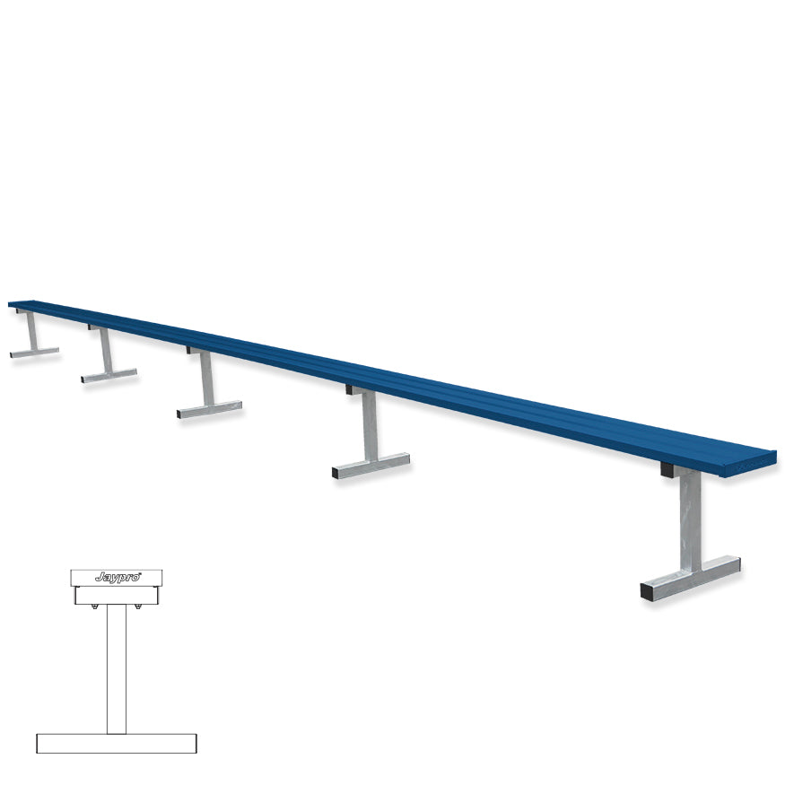 Player Bench - 27 ft. - Portable  (Powder Coated)
