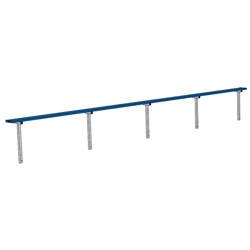 Player Bench - 27 ft. - In-Ground  (Powder Coated)