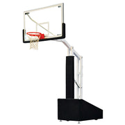 Basketball System - Portable (Indoor) - Elite 5472 (4 ft.6 in. Board Extension) - 72 in. Glass Backboard, Breakaway Goal