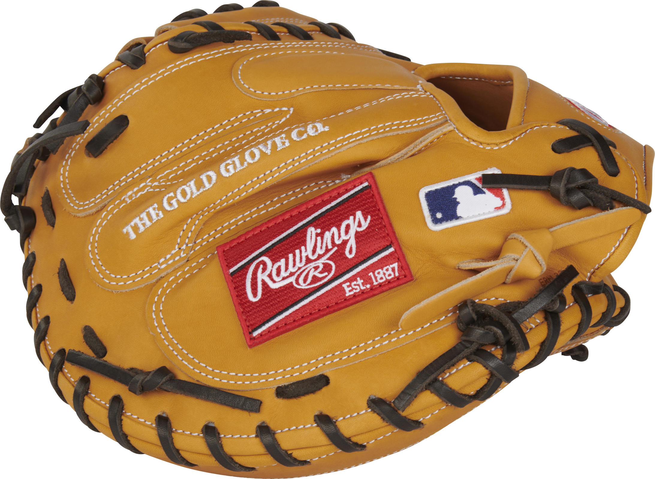 Rawlings Heart Of The Hide Traditional Series Catchers Mitt 33-Inch Baseball Glove - Right Hand Thrower - Tan