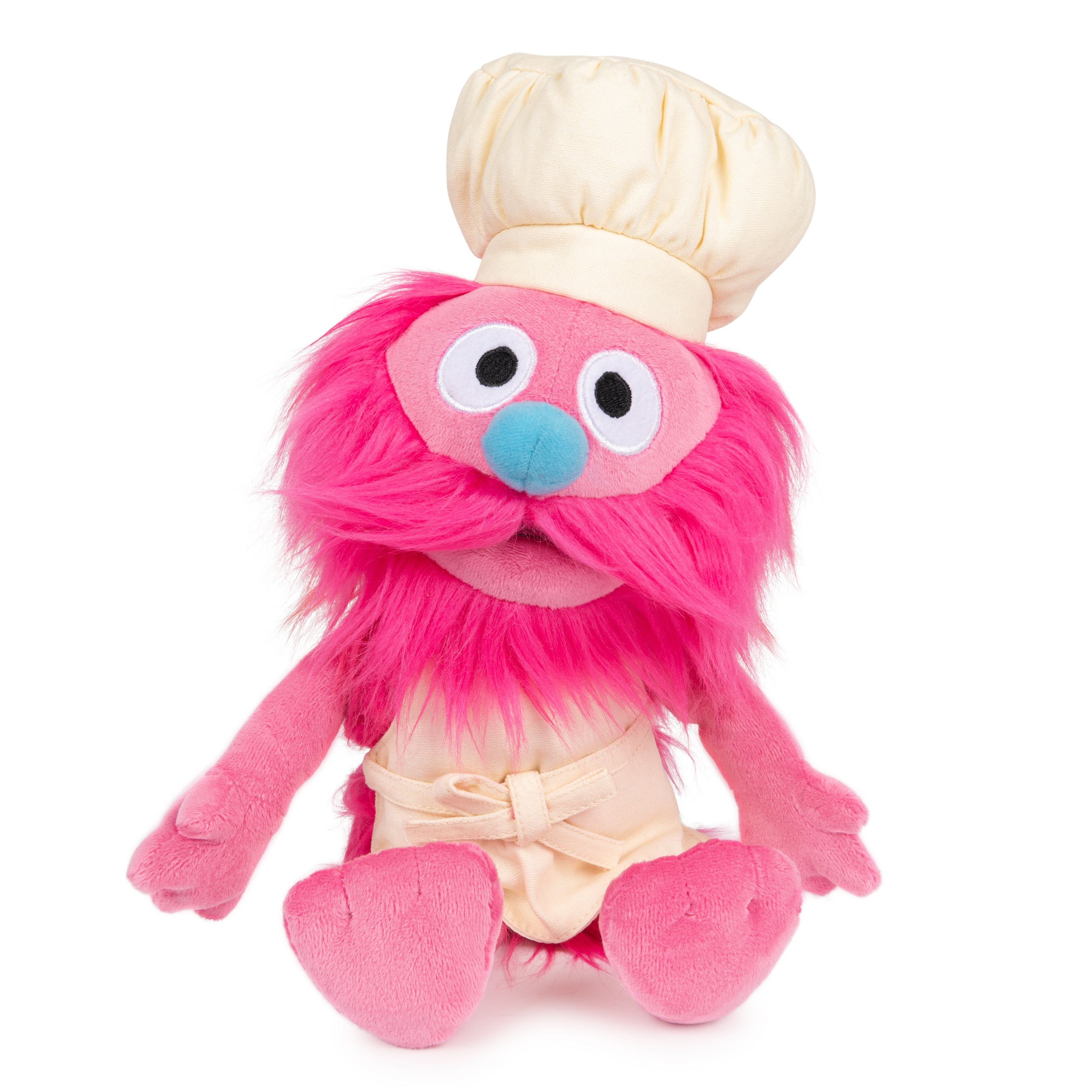 GUND Sesame Street Official Gonger Muppet Plush, Premium Plush Toy for Ages 1 & Up, Pink/Beige, 10”