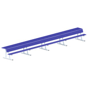 Player Bench with Seat Back and Shelf - 27 ft. - Portable  (Powder Coated)