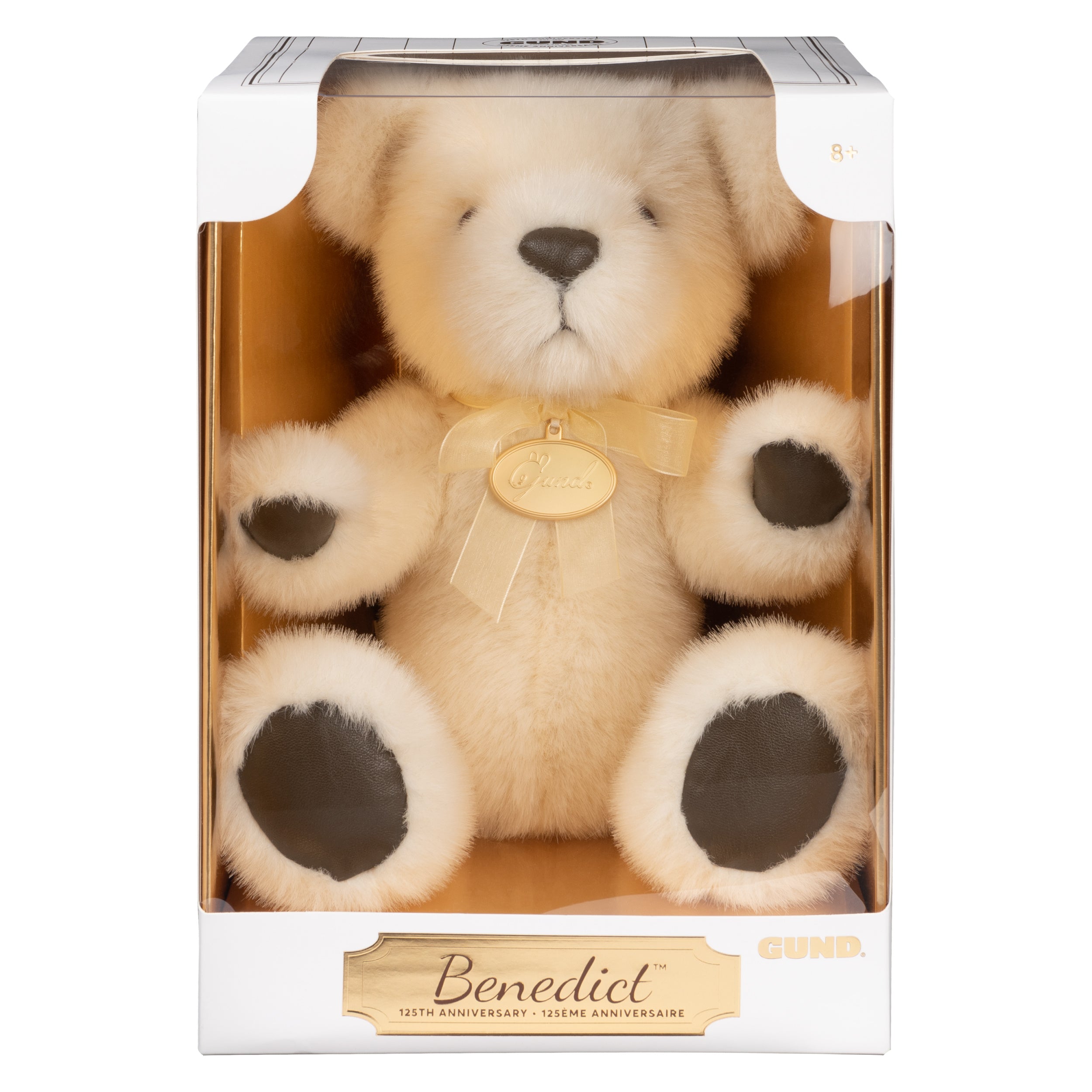 GUND Benedict 125th Anniversary Commemorative Teddy Bear, Special Edition Stuffed Animal for Ages 8 and Up, Champagne, 10.5”