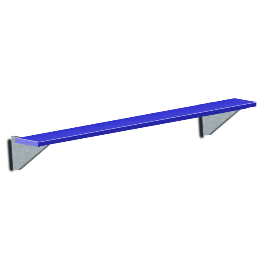 Player Bench - Wall-Mounted - 7-1/2 ft.  (Powder Coated)