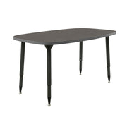 Adapte 31" x 50" Rounded Rectangle Thermofused Activity Table with Adjustable Tapered Legs - Cosmic Strandz/North Sea