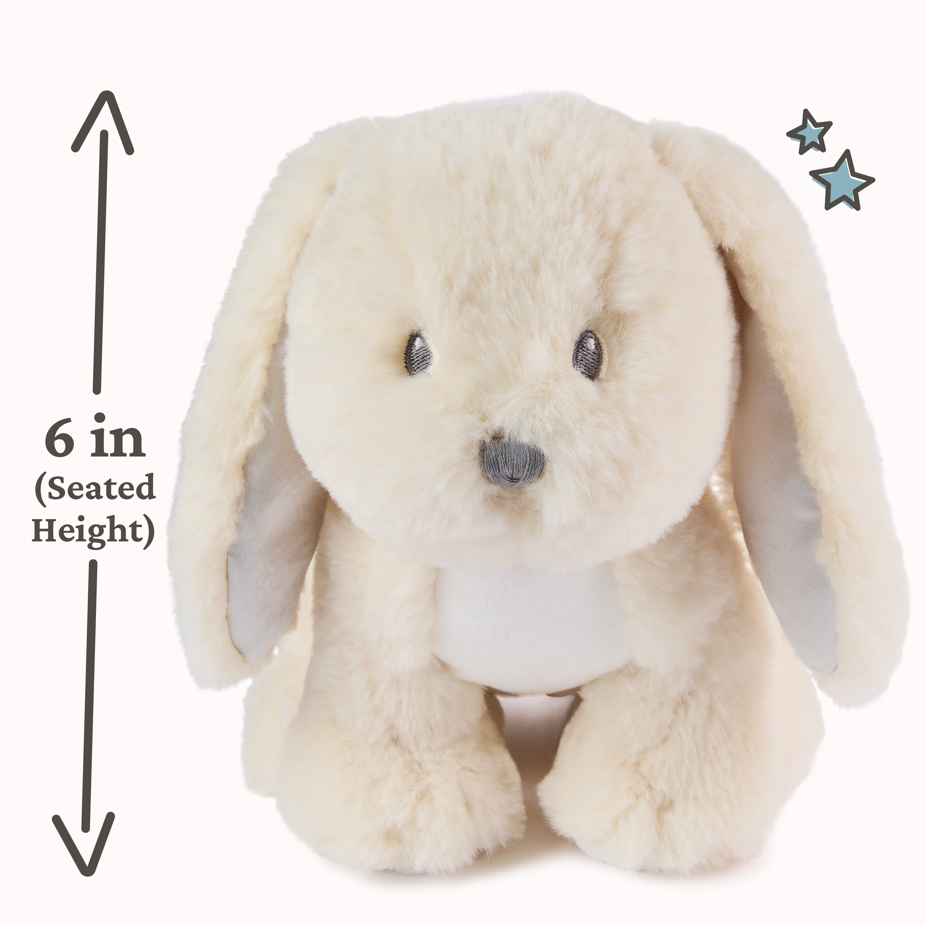 Baby GUND Clover Bunny Plush, Bunny Stuffed Animal for Babies and Toddlers, Cream, 10”