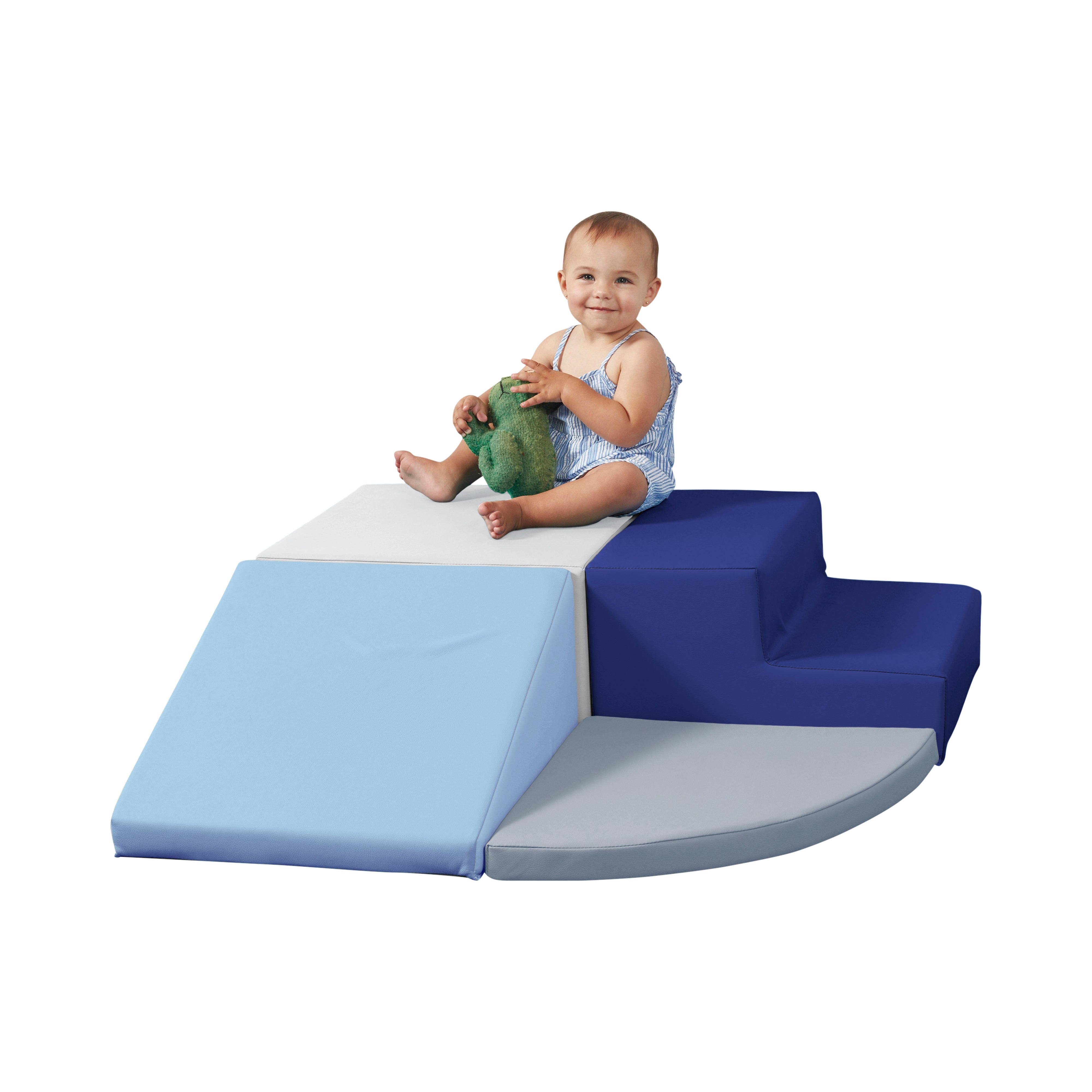 SoftScape Toddler Playtime Corner Climber - Navy/Powder Blue